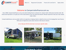 Tablet Screenshot of campertrailerfinance.com.au